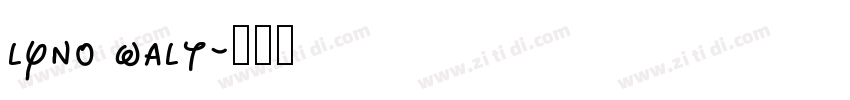 lyno walt字体转换